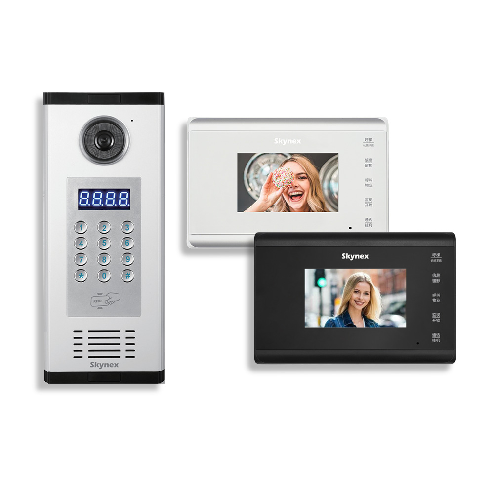 IP + Analog gabungan Sistem Multi-apartmen Video Door Phone Intercom